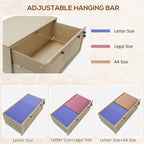 2 Drawer File Cabinet with Lock,Vertical Filing Cabinet with Keys