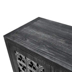 Hollow Four Door Antique Cabinet
