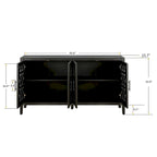 Hollow Four Door Antique Cabinet