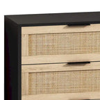 6-Drawer Rattan Storage Dresser - 59.06"L x 15.75"W x 29.53"H