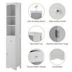 Tall Bathroom Cabinet Freestanding Storage Cabinet with Drawer - 13.4L x 9.1W x 66.9H