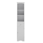 Tall Bathroom Cabinet Freestanding Storage Cabinet with Drawer - 13.4L x 9.1W x 66.9H