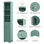 Tall Bathroom Cabinet Freestanding Storage Cabinet with Drawer - 13.4L x 9.1W x 66.9H