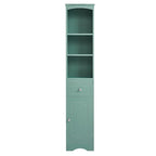 Tall Bathroom Cabinet Freestanding Storage Cabinet with Drawer - 13.4L x 9.1W x 66.9H