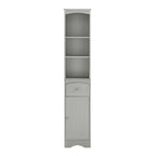 Tall Bathroom Cabinet Freestanding Storage Cabinet with Drawer - 13.4L x 9.1W x 66.9H