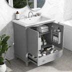 Bathroom Cabinet with Doors and Drawer