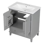 Bathroom Cabinet with Doors and Drawer