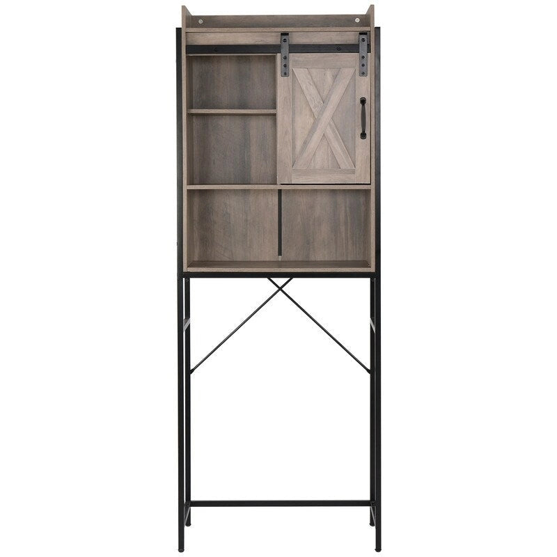 Three-Layer Retro Style MDF Bathroom Cabinet