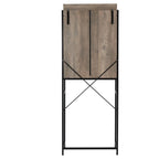 Three-Layer Retro Style MDF Bathroom Cabinet