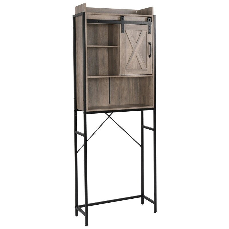 Three-Layer Retro Style MDF Bathroom Cabinet