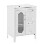 Bathroom Vanity Cabinet with Two Drawers and Door