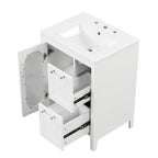 Bathroom Vanity Cabinet with Two Drawers and Door
