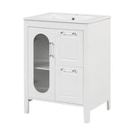 Bathroom Vanity Cabinet with Two Drawers and Door