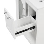 Bathroom Vanity Cabinet with Two Drawers and Door