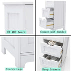 Bathroom Floor Cabinet - 11.81D x 11.81W x 32.68H