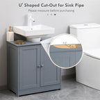Bathroom Vanity Cabinet with 2 Doors and Adjustable Shelf (No Sink)