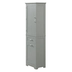 68 in. Tall Freestanding Bathroom Storage Cabinet with 2 Drawers and Adjustable Shelf