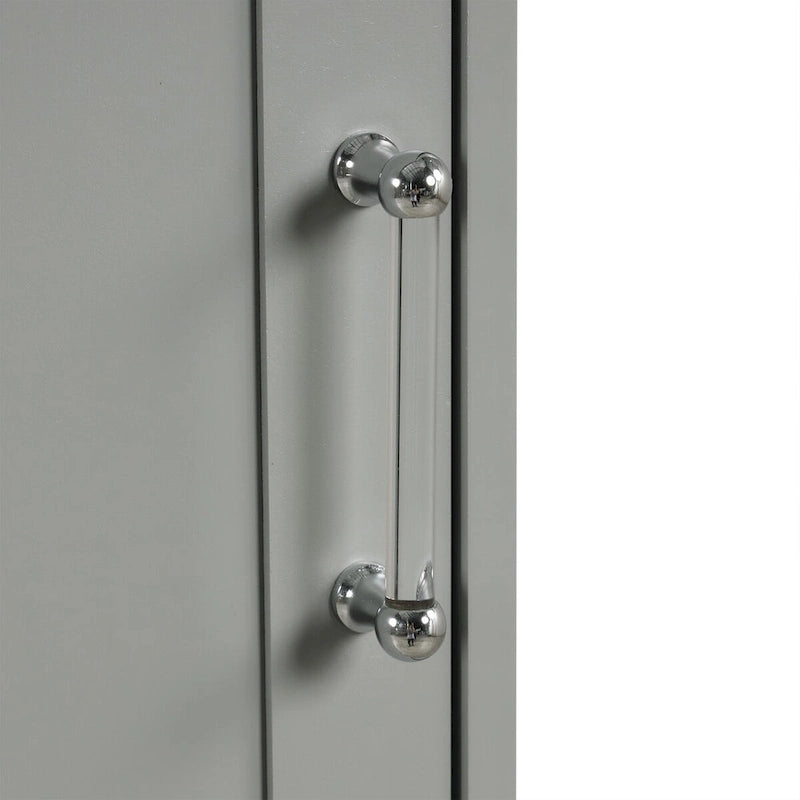 68 in. Tall Freestanding Bathroom Storage Cabinet with 2 Drawers and Adjustable Shelf