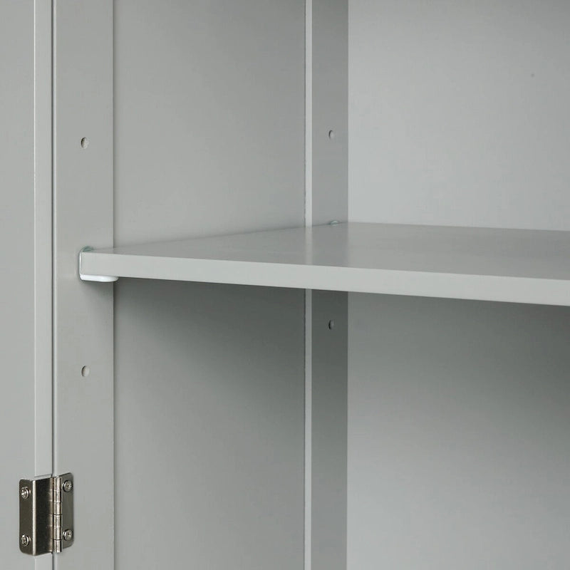68 in. Tall Freestanding Bathroom Storage Cabinet with 2 Drawers and Adjustable Shelf