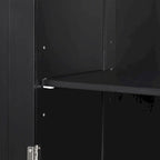 68 in. Tall Freestanding Bathroom Storage Cabinet with 2 Drawers and Adjustable Shelf