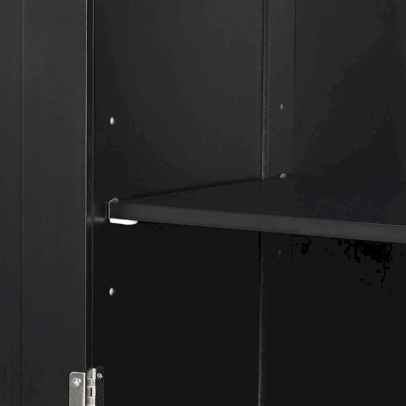68 in. Tall Freestanding Bathroom Storage Cabinet with 2 Drawers and Adjustable Shelf