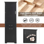 68 in. Tall Freestanding Bathroom Storage Cabinet with 2 Drawers and Adjustable Shelf