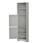 61 H Bathroom Cabinet,Narrow Toilet Organizer Side Corner Storage Tall Corner Cabinet