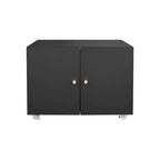 Office furniture Copier Cabinet BLACK 2 door steel copier stand mobile pedestal file Printer Stand