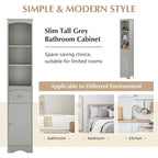 Freestanding Storage Cabinet with Drawer