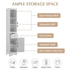 Freestanding Storage Cabinet with Drawer